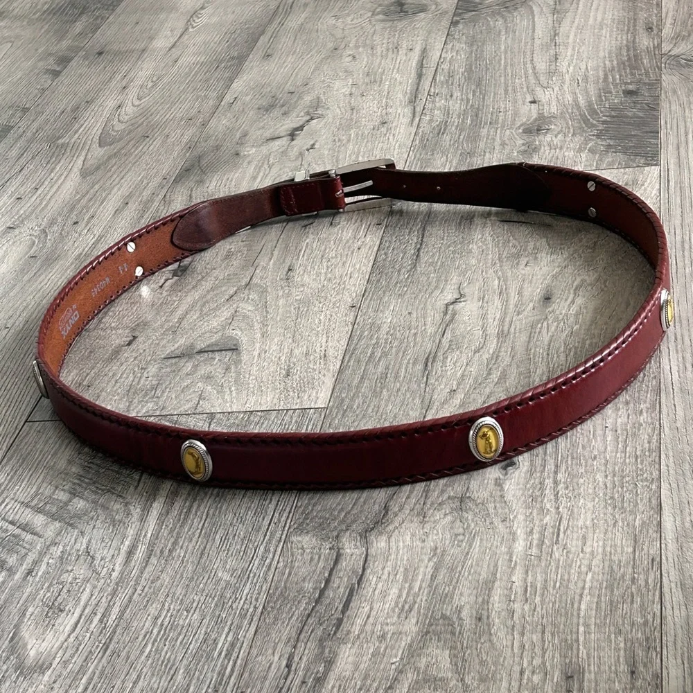 Brighton Onyx Golf Belt Brown Leather Size 44